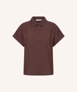 Alternative view of By-Bar W26 Pre-Fall Barley tan stripe blouse tanning stripe
