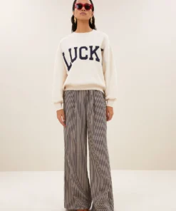 By-Bar W26 Pre-Fall Lili patchwork sweater oyster melee