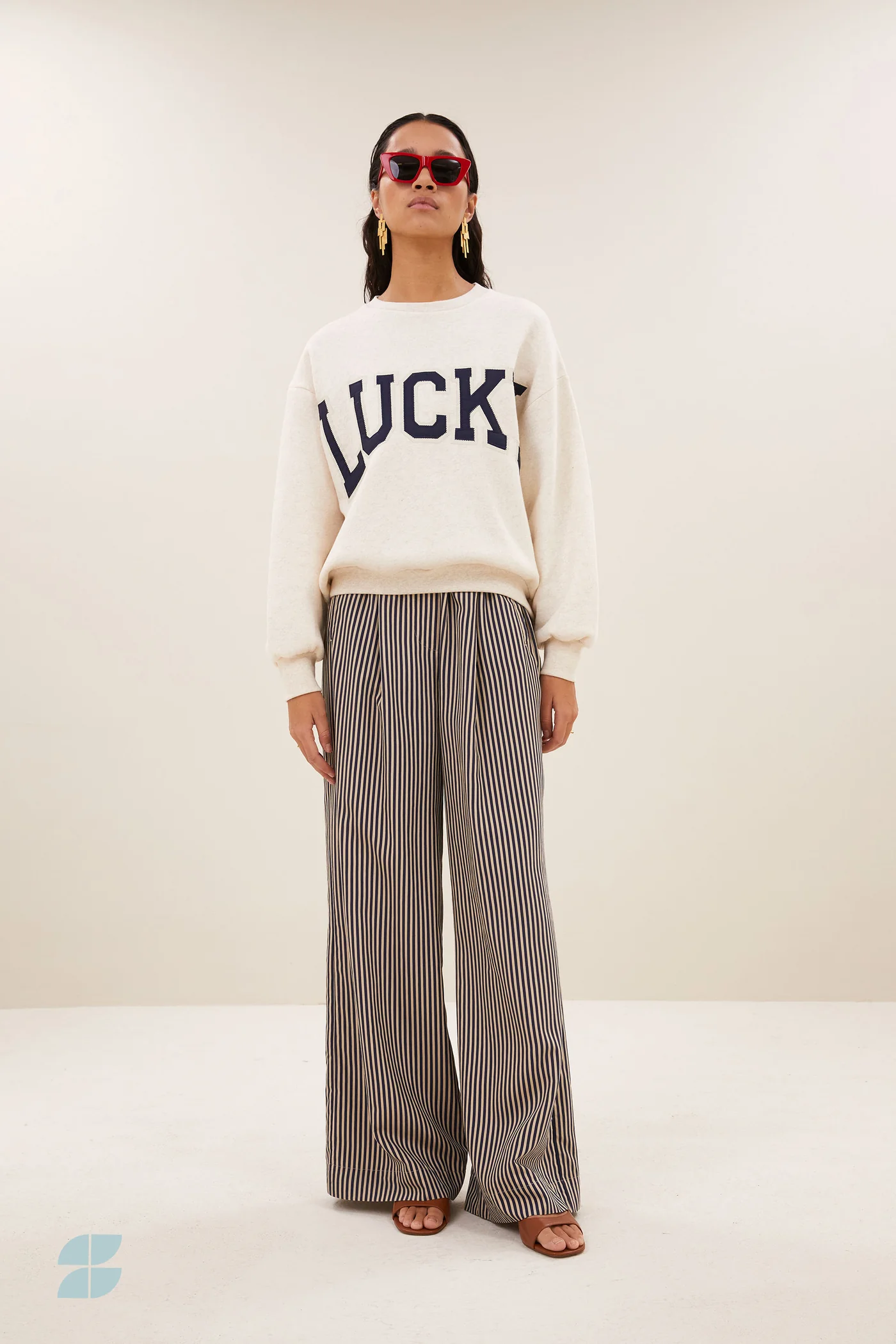 By-Bar W26 Pre-Fall Lili patchwork sweater oyster melee
