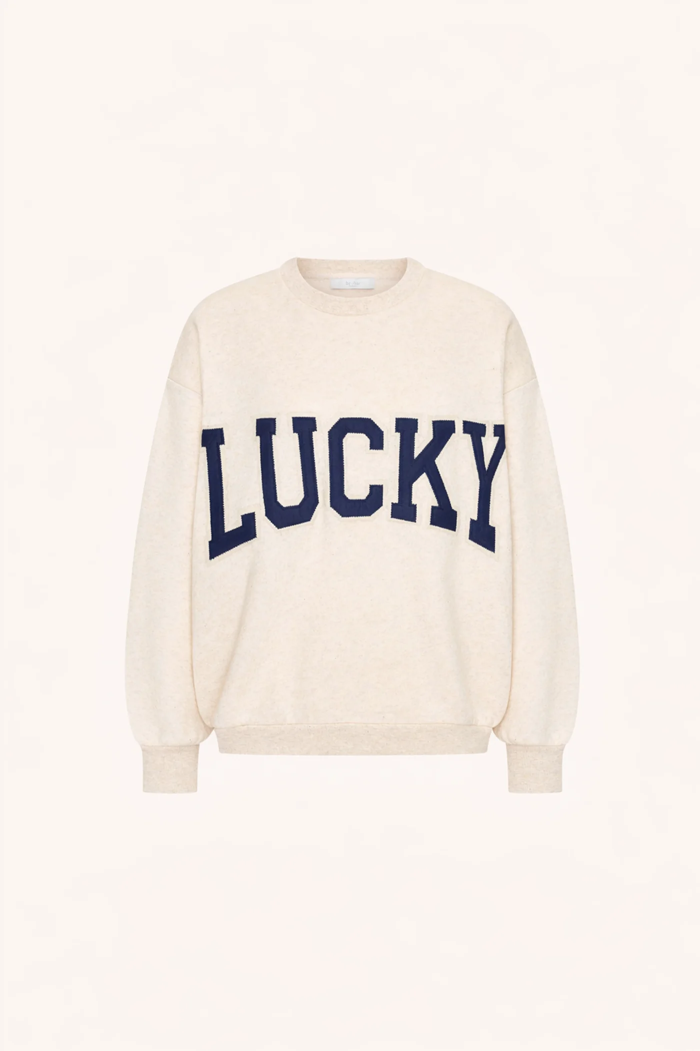 By-Bar W26 Pre-Fall Lili patchwork sweater oyster melee - Afbeelding 2