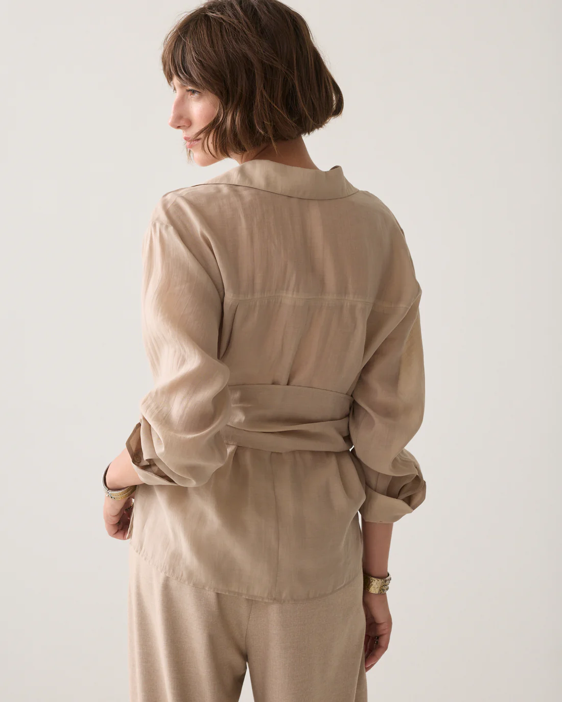 Summum W26 2s3521 Top wrap lyocell blend light taupe - Afbeelding 5