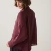 Summum W26 2s3524 Blouse lyocell blend dark burgundy - Afbeelding 5