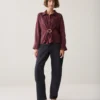 Summum W26 2s3524 Blouse lyocell blend dark burgundy