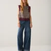 Summum W26 2s3525 Top check burgundy multicolour