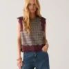 Summum W26 2s3525 Top check burgundy multicolour - Afbeelding 3