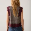 Summum W26 2s3525 Top check burgundy multicolour - Afbeelding 6