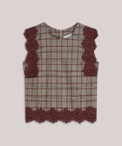 Alternative view of Summum W26 2s3525 Top check burgundy multicolour