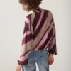 Summum W26 2s3560 Top v-neck stripe printed multicolour - Afbeelding 6