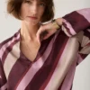 Summum W26 2s3560 Top v-neck stripe printed multicolour - Afbeelding 5