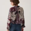 Summum W26 2s3561 Blouse scarf print multicolour - Afbeelding 6