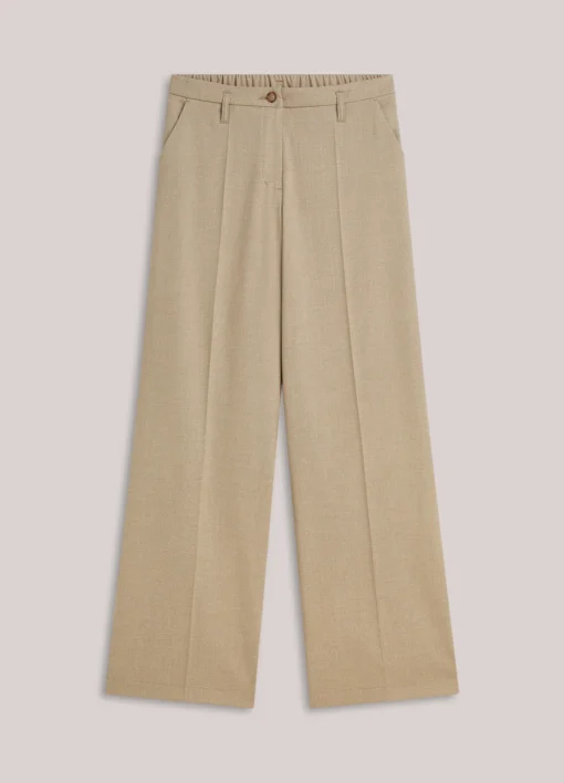 Alternative view of Summum W26 4s3047 Trouseres wide leg will melange light taupe