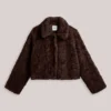 Summum W26 1s1320 Jacket soft faux fur dark chocolate - Afbeelding 2