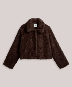 Alternative view of Summum W26 1s1320 Jacket soft faux fur dark chocolate