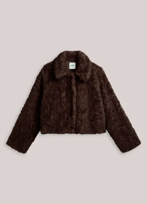 Alternative view of Summum W26 1s1320 Jacket soft faux fur dark chocolate