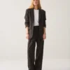 Summum W26 1S1325 Blazer viscose blend dark chocolate - Afbeelding 7