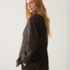 Summum W26 1S1325 Blazer viscose blend dark chocolate - Afbeelding 4