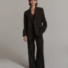 Summum W26 1S1325 Blazer viscose blend dark chocolate