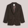 Summum W26 1S1325 Blazer viscose blend dark chocolate - Afbeelding 2
