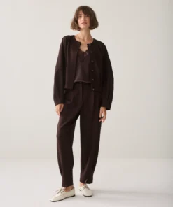 Summum W26 1s1326 Jacket punto milano dark chocolate