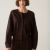 Summum W26 1s1326 Jacket punto milano dark chocolate - Afbeelding 4