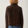 Summum W26 1s1335 Jacket suede dark chocolate - Afbeelding 7