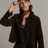 Summum W26 1s1335 Jacket suede dark chocolate - Afbeelding 5