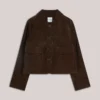 Summum W26 1s1335 Jacket suede dark chocolate - Afbeelding 2