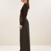 By-Bar W26 basic ls melange stripe top coffee bean - Afbeelding 5