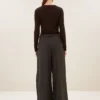 By-Bar W26 basic ls melange stripe top coffee bean - Afbeelding 4