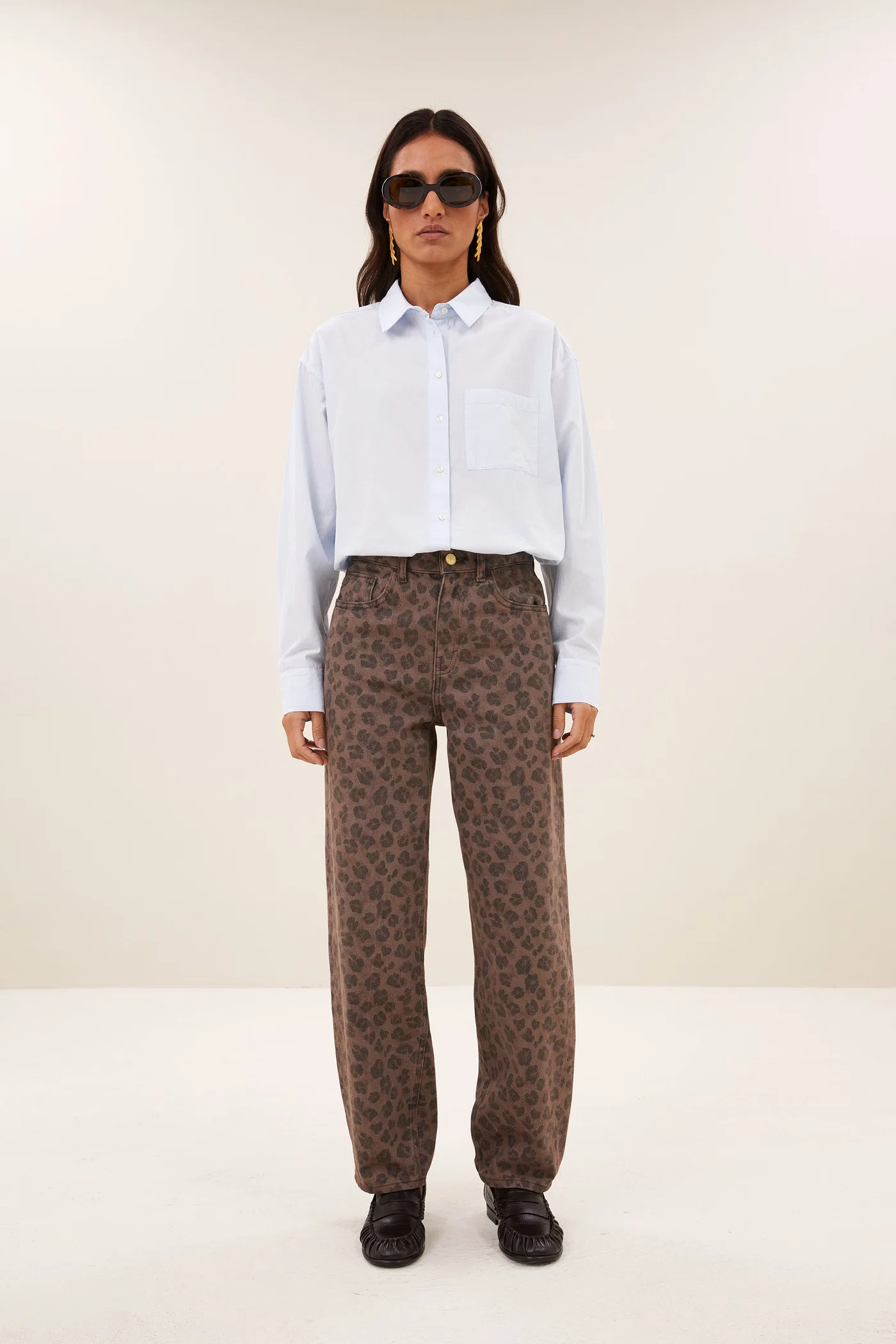By-Bar W26 lise chambray blouse light blue - Afbeelding 3