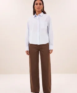 By-Bar W26 lise chambray blouse light blue