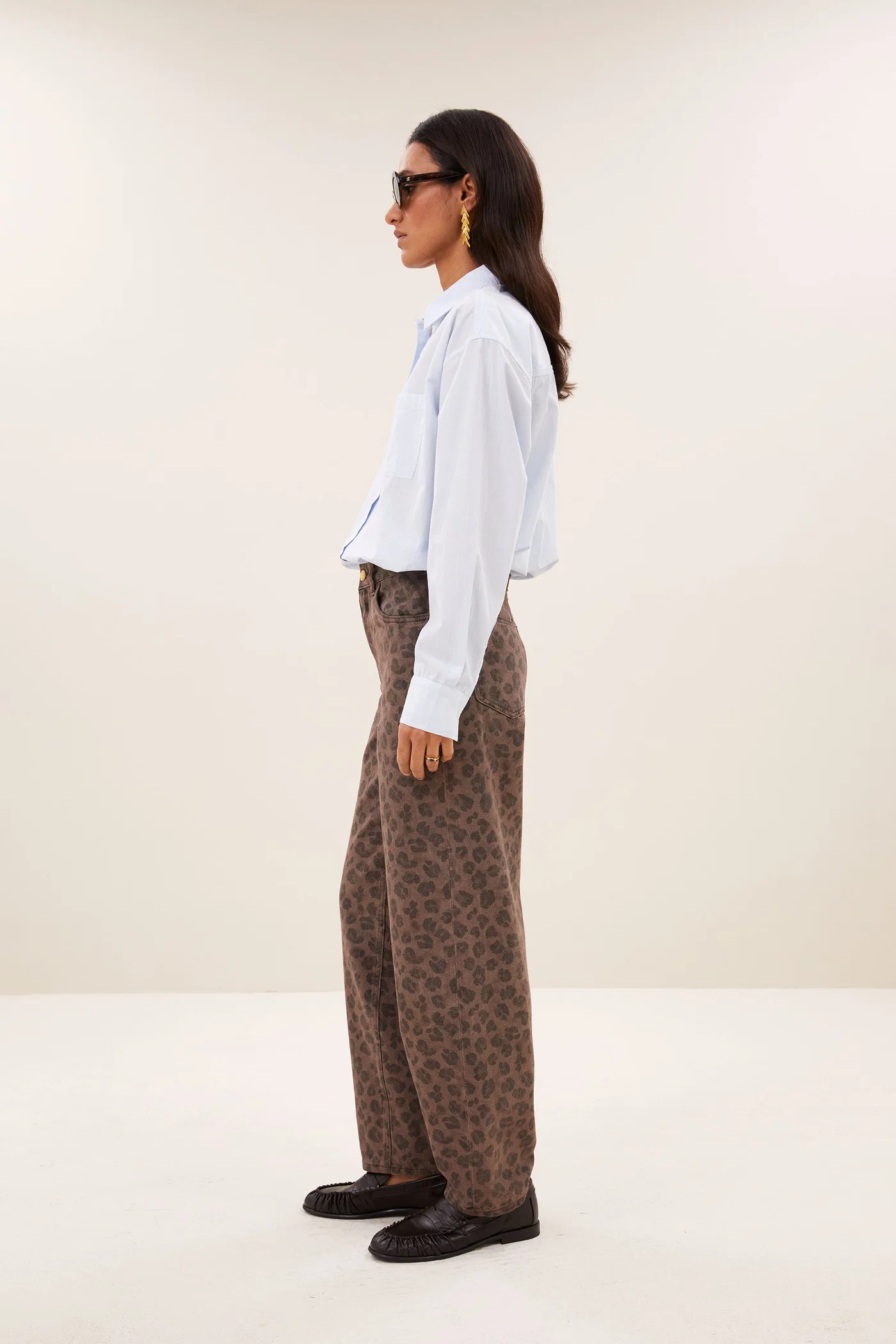 By-Bar W26 lise chambray blouse light blue - Afbeelding 5