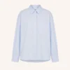 By-Bar W26 lise chambray blouse light blue - Afbeelding 2