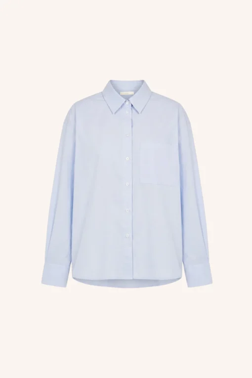 Alternative view of By-Bar W26 lise chambray blouse light blue
