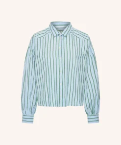 Alternative view of By-Bar W26 sarah short sea blouse green sea stripe
