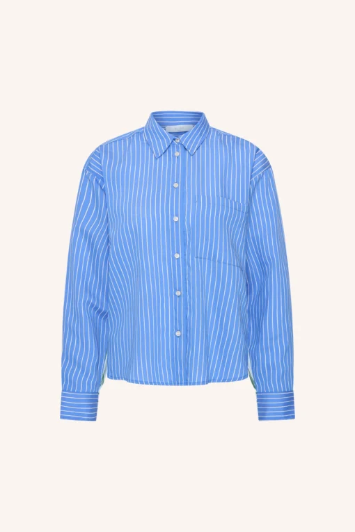 Alternative view of By-Bar W26 lise stripe blouse azul blue stripe