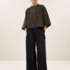 By-Bar W26 jess blouse olive check