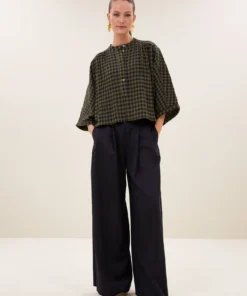 By-Bar W26 jess blouse olive check