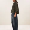 By-Bar W26 jess blouse olive check - Afbeelding 5