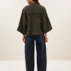 By-Bar W26 jess blouse olive check - Afbeelding 4