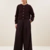 By-Bar W26 cleo cardigan deep wine