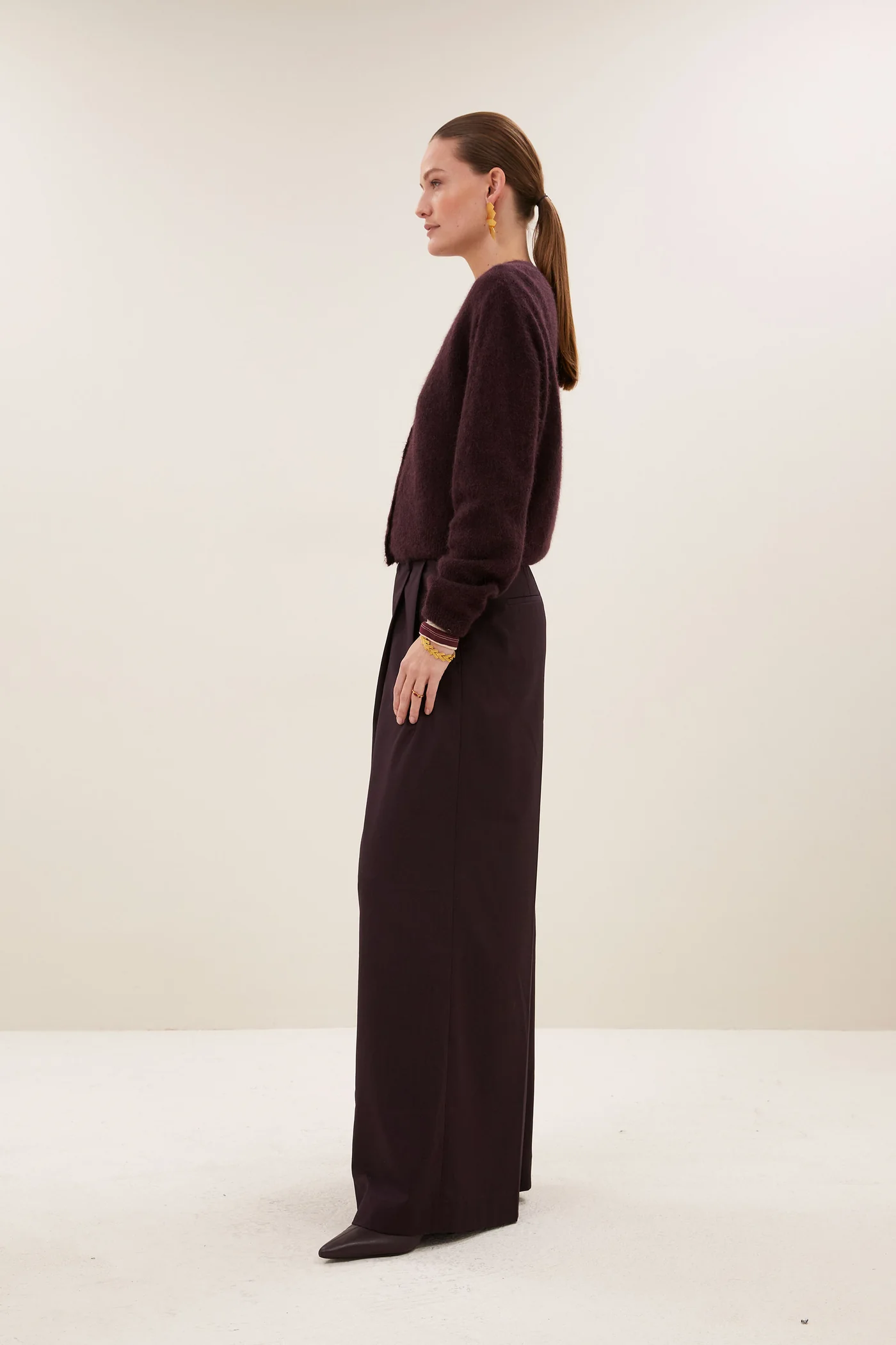 By-Bar W26 cleo cardigan deep wine - Afbeelding 4