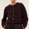 By-Bar W26 cleo cardigan deep wine - Afbeelding 5