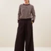 By-Bar W26 sally stripe pullover burgundy crush stripe