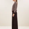 By-Bar W26 sally stripe pullover burgundy crush stripe - Afbeelding 4