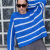 By-Bar W26 vide stripe pullover off white stripe - Afbeelding 6