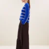 By-Bar W26 vide stripe pullover off white stripe - Afbeelding 4