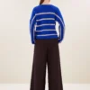By-Bar W26 vide stripe pullover off white stripe - Afbeelding 3