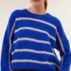 By-Bar W26 vide stripe pullover off white stripe - Afbeelding 5