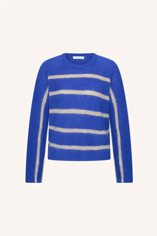 Alternative view of By-Bar W26 vide stripe pullover off white stripe